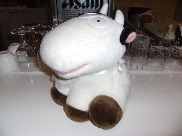 所ジョージ ＆ 明治 北海道 十勝チーズ 宣伝用 マスコット 人形 ぬいぐるみ