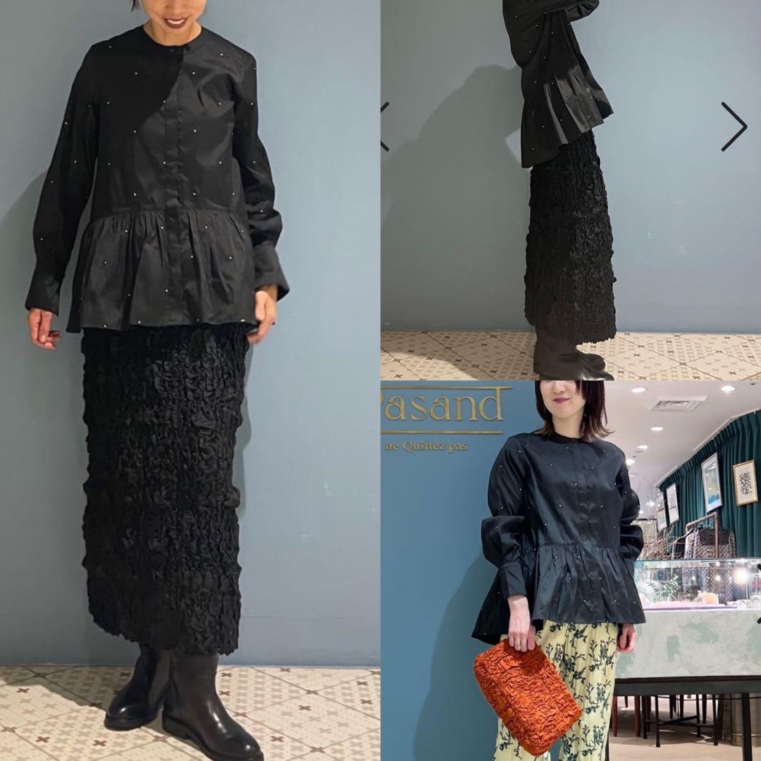 ヌキテパ Poly Dupion Zari Embroidery Blouse