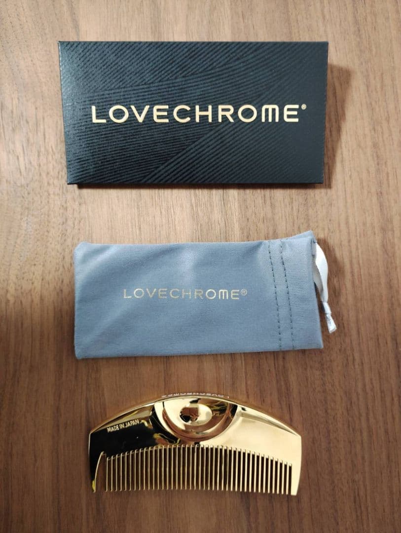【新品未使用】LOVECHROME ゴールド ツキ ヘアコーム