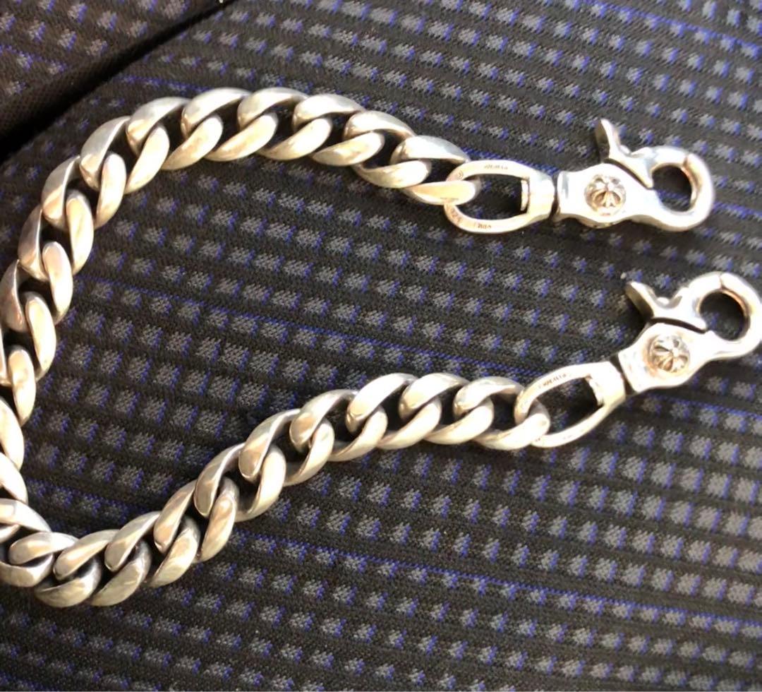 クラシックチェーン　ダブルクリップ　ウォレットチェーン