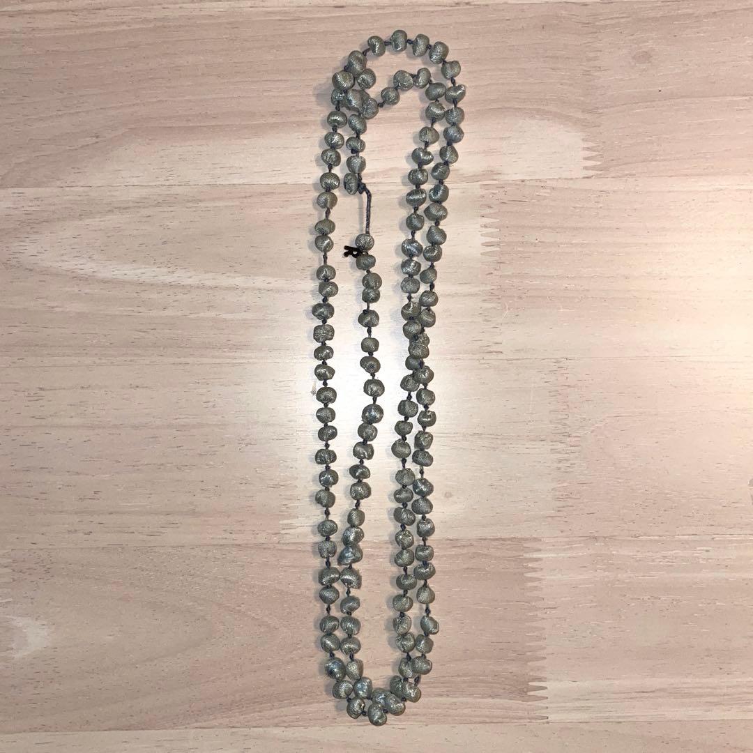 45R シルクシャンタンロングネックレス