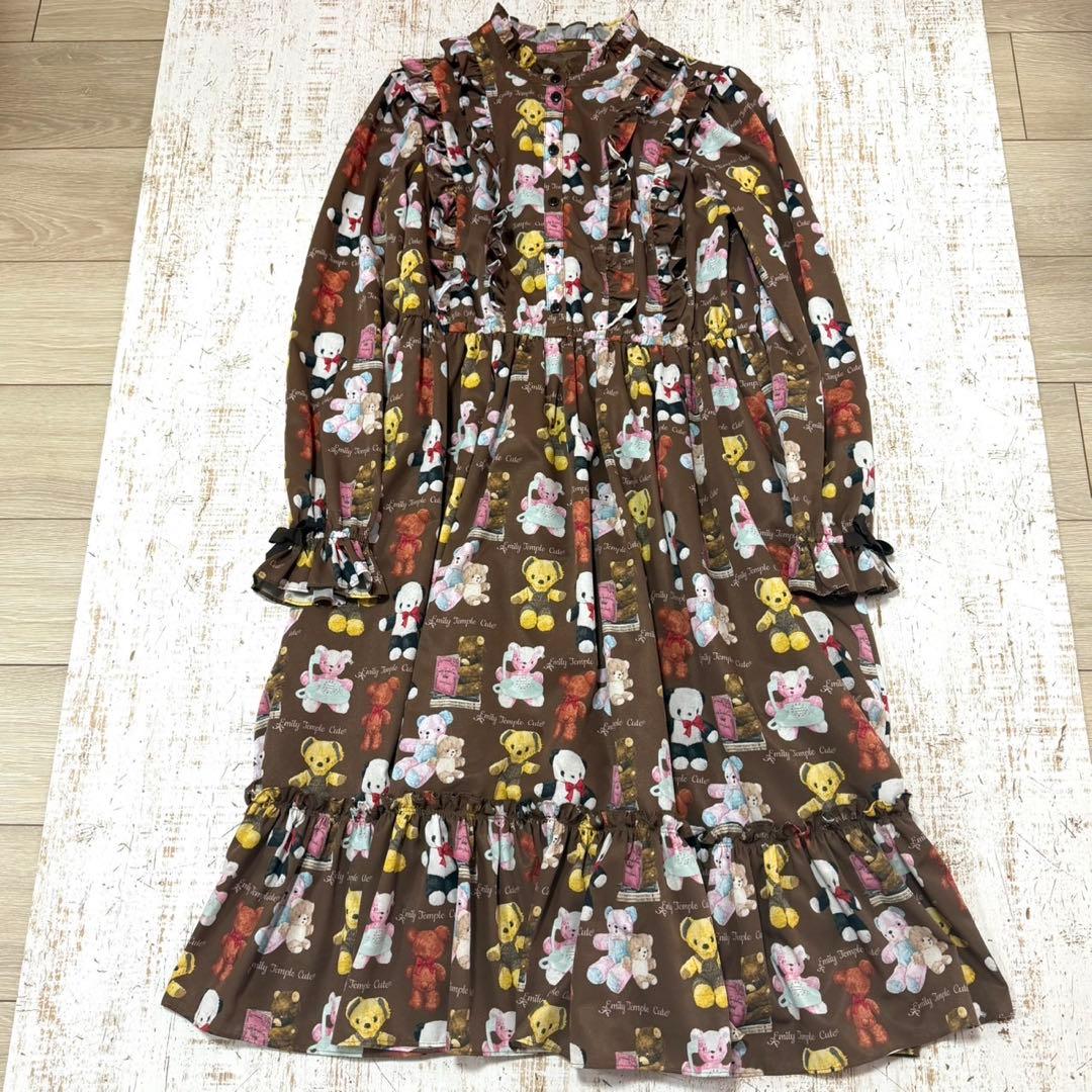 エミリーテンプルキュート くま柄 ワンピース