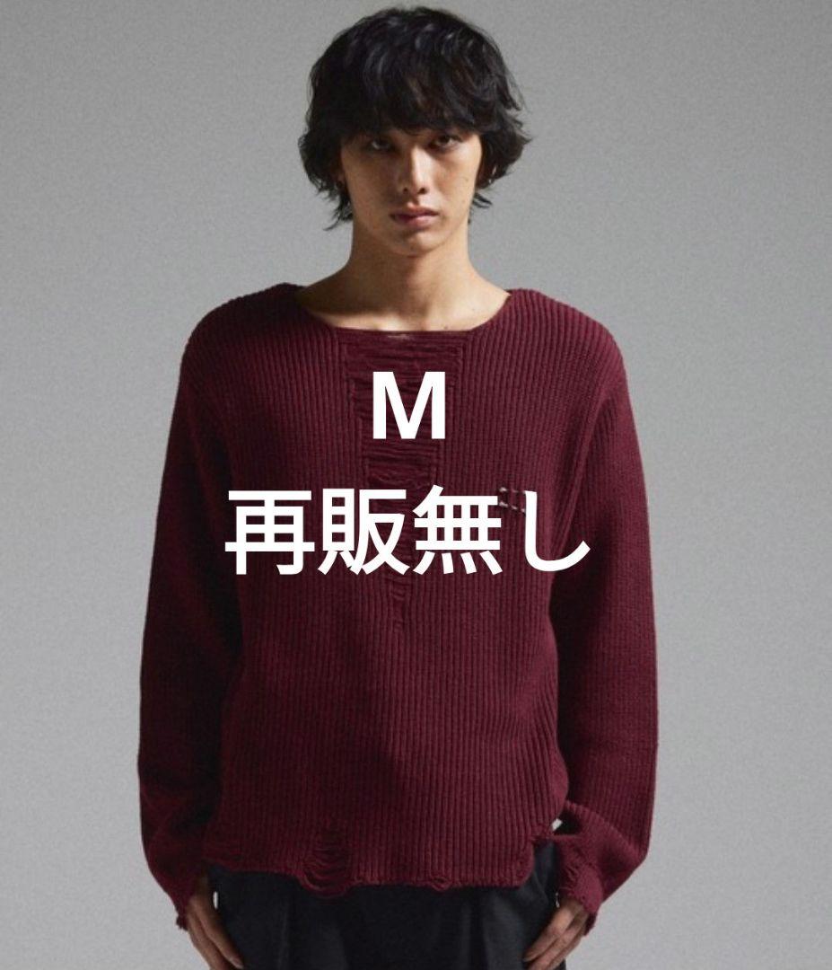 【最安値】Pierced Damage Knit / ピアスダメージニット M