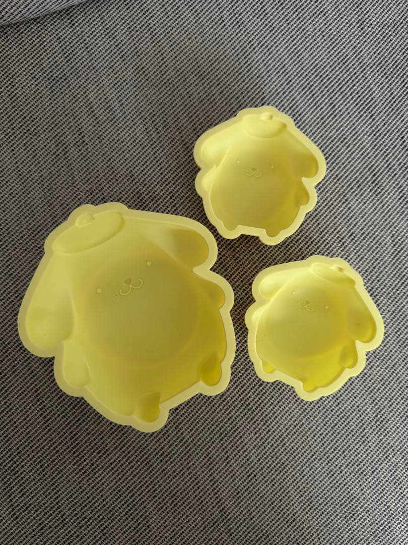 ポムポムプリン シリコンスポンジケーキ型3個セット