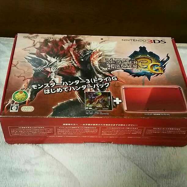 3DS本体(SDcard 2ギガ付)+モンハン3G+モンハン4