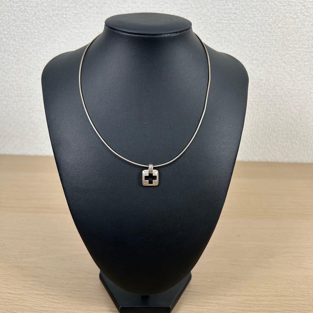 ティファニー シルバーネックレス チョーカー クロス SV925 B262