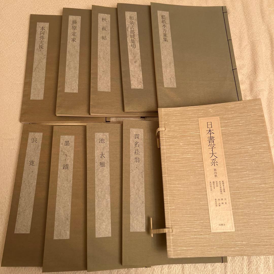 日本書学大系　第一〜四　同朋舎