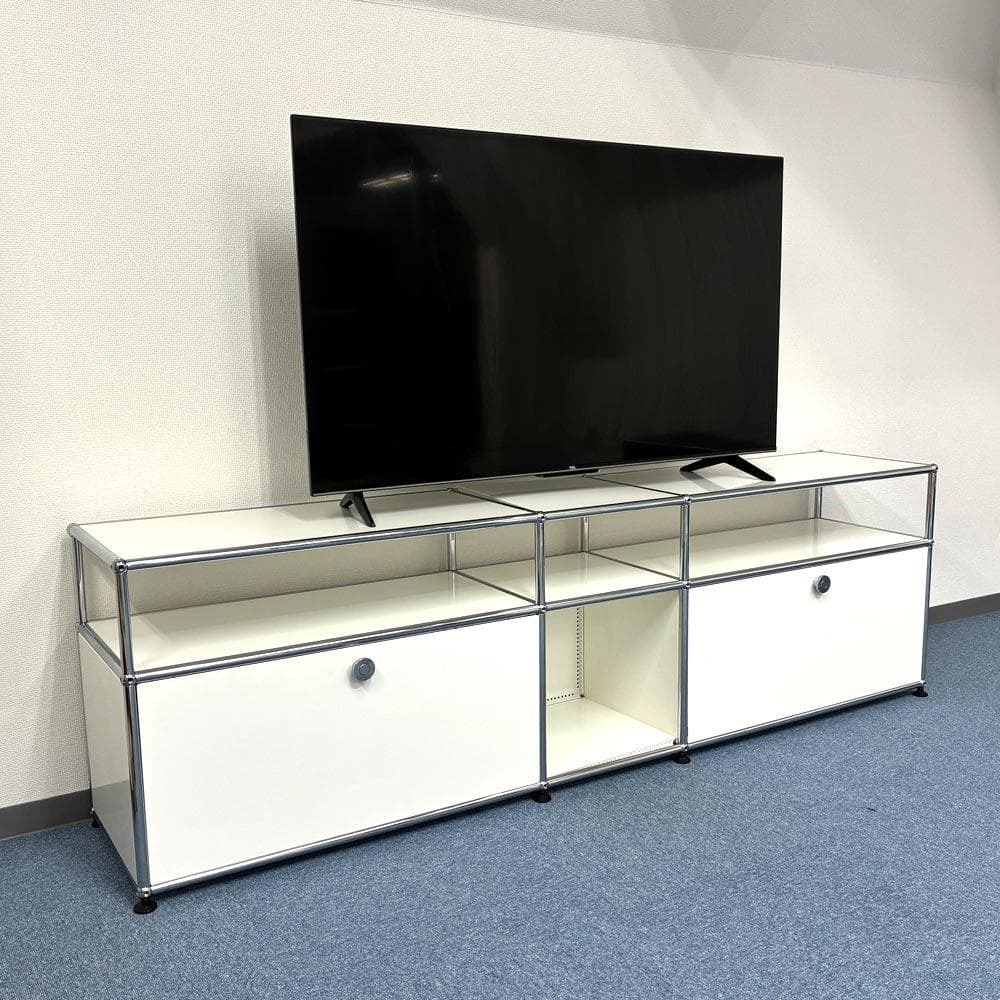 中古 USMハラー｜キャビネット テレビボード 3列2段 ピュアホワイト