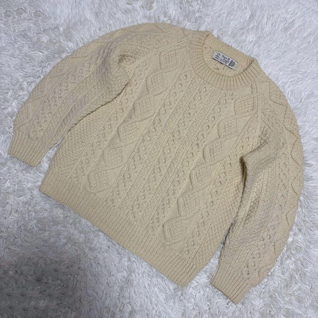 ATHENA DESIGNS アテナデザイン アラン クルーネックセーター