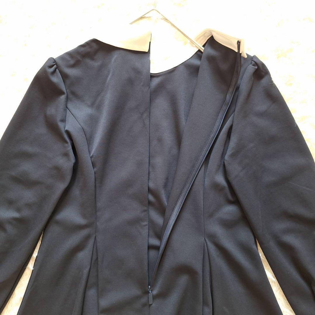 美品✨2025年 Rene ルネ 白襟ブラウス ペプラム チュニック ブラック