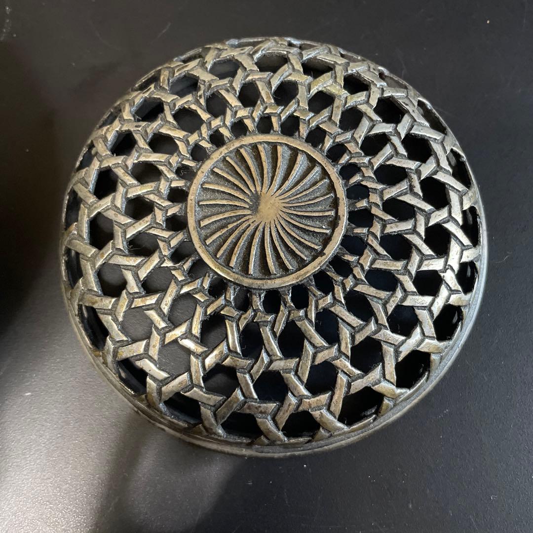 時代物　古銅香炉　 斑紫銅　在名あり5