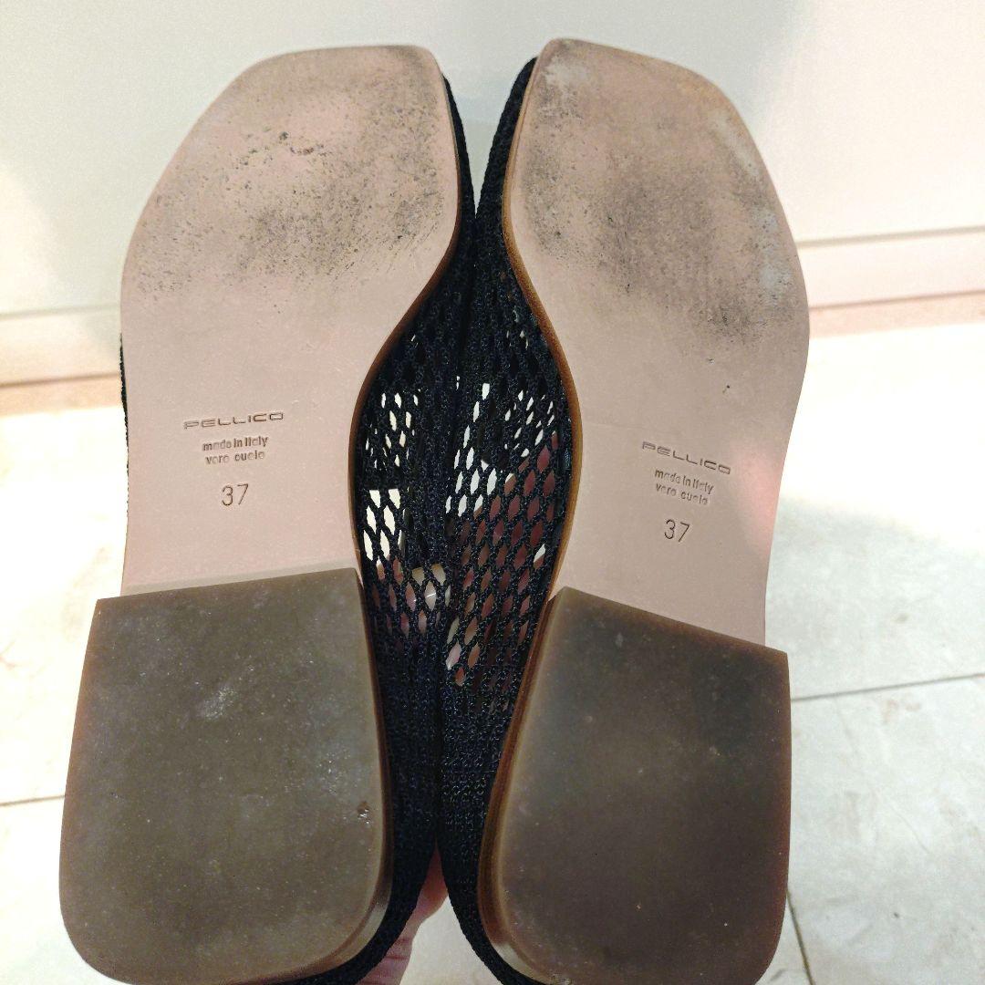 PELLICO メッシュローファー 黒