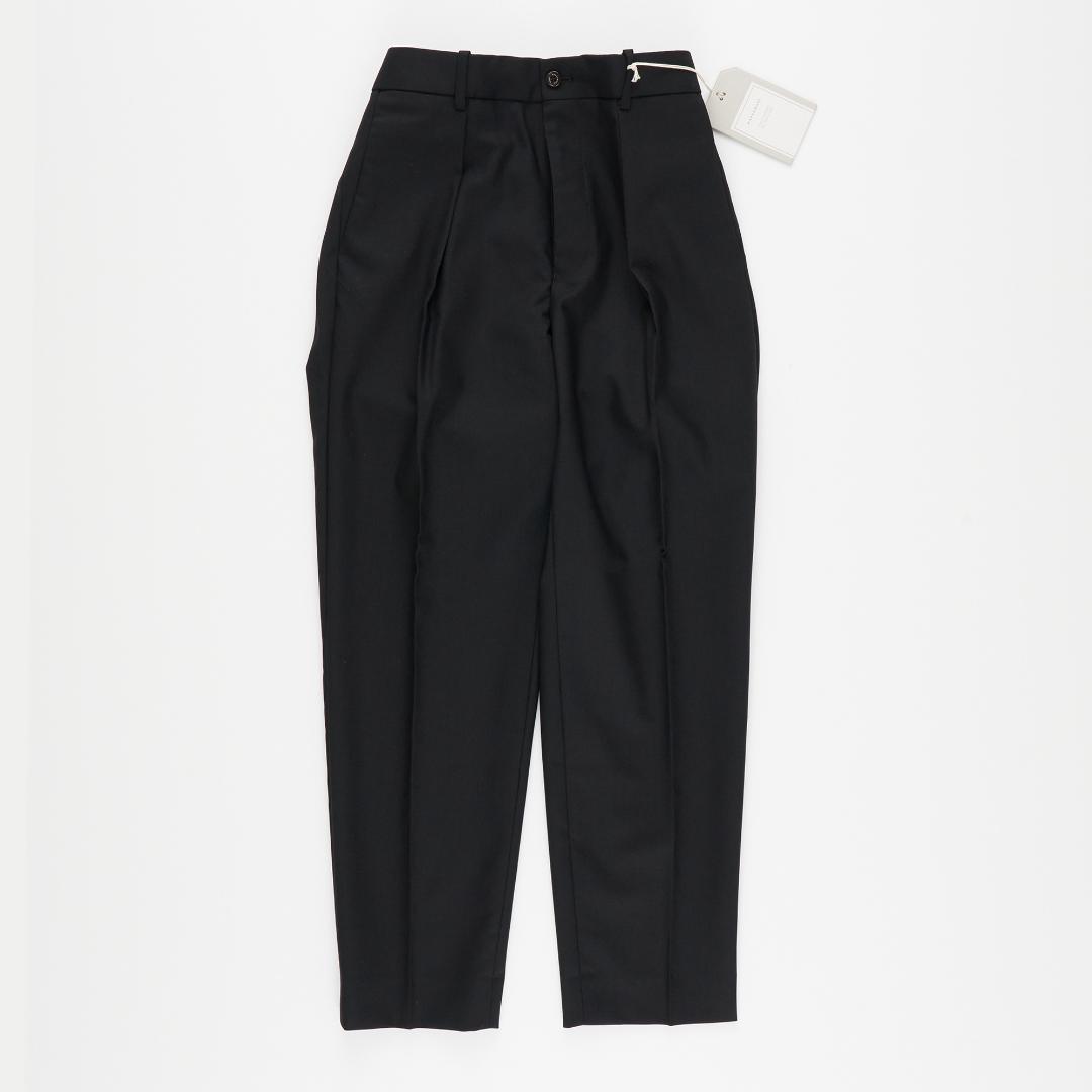 パンツ PEGTOP TROUSERS ORGANIC WOOL TROPICAL