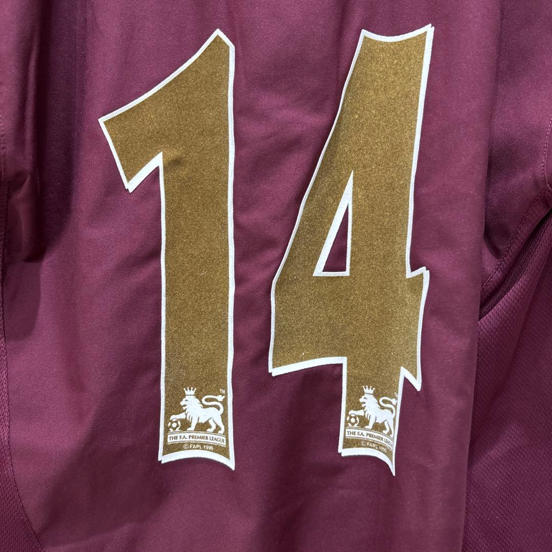 国内正規品　ハイバリー　アーセナル 2005 アンリ　14 ホーム　ユニフォーム