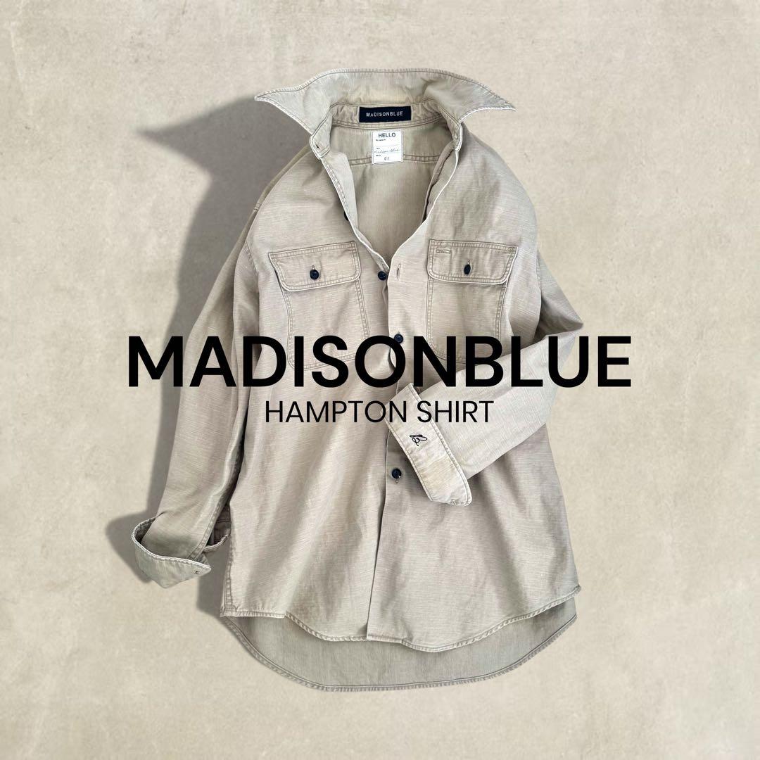 【美品✨】マディソンブルー ハンプトンシャツ バックサテンシャツ オーバーサイズ