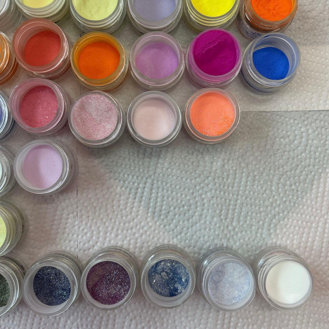 スカルプカラーパウダー　アクリルパウダー　fzflowイージーフロウ　ネイル