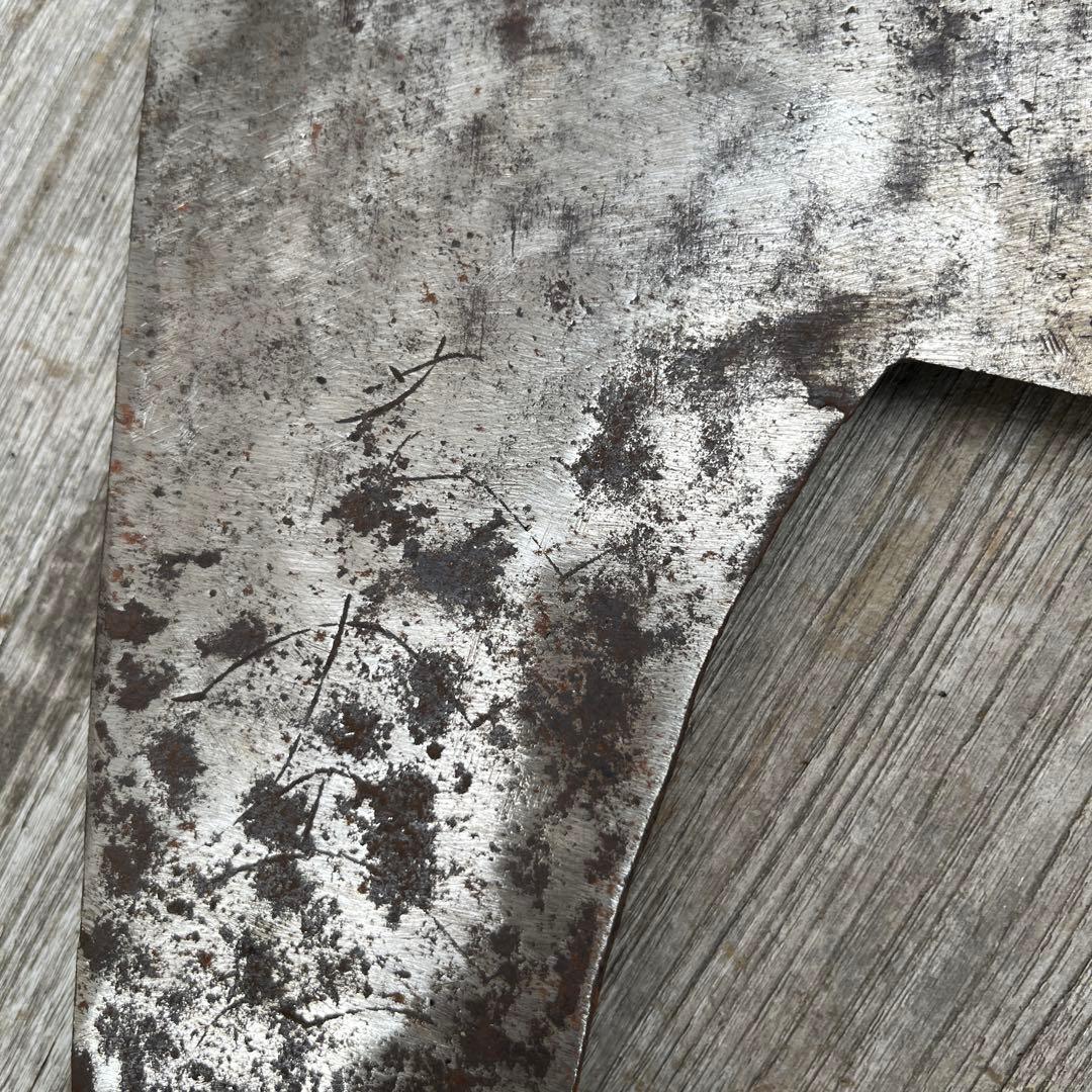 アンティーク　木こり　ノコギリ