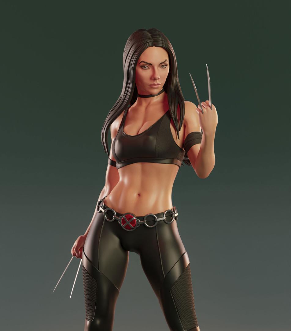 1/4　未塗装 未組立　フィギュア　ガレージキット　X23