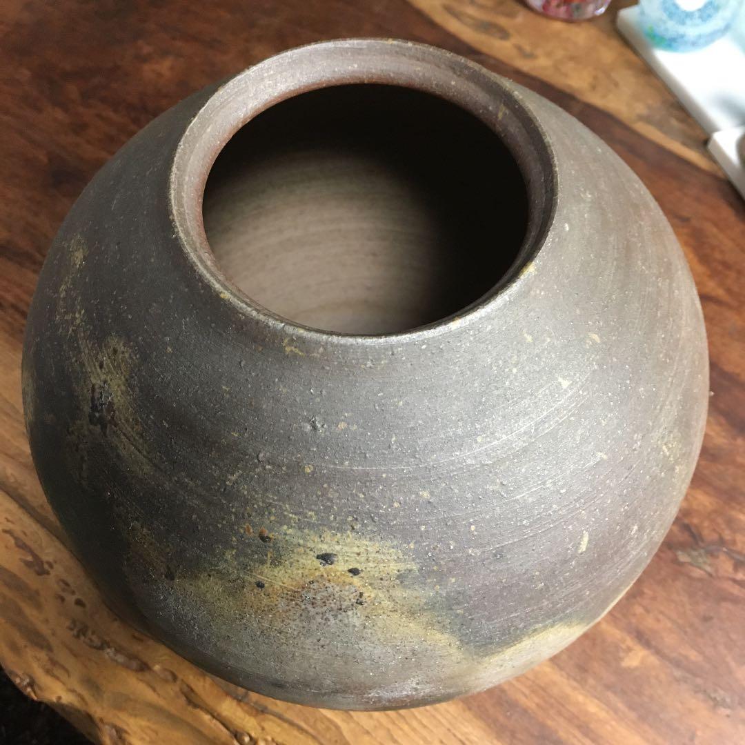 備前焼　小川秀藏　壺　壷　花瓶　一輪挿し