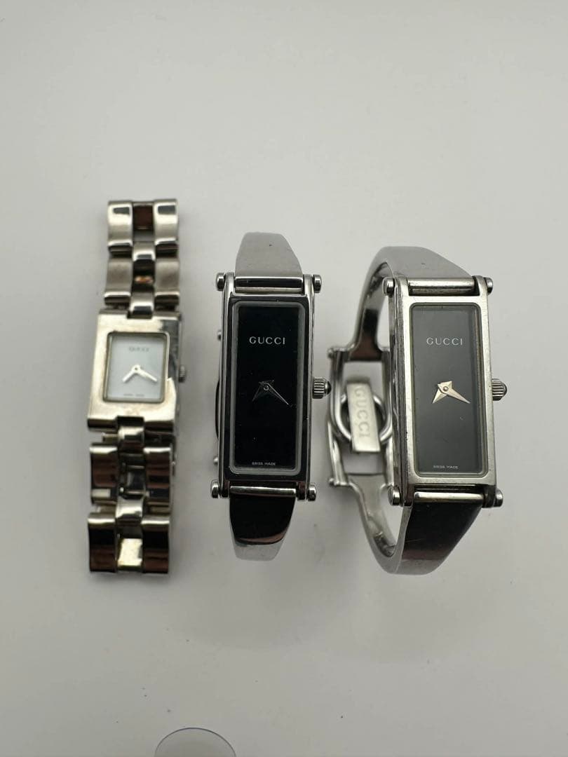 GUCCI 腕時計 稼働品1500L ×2/3600L×1レディース 3点セット