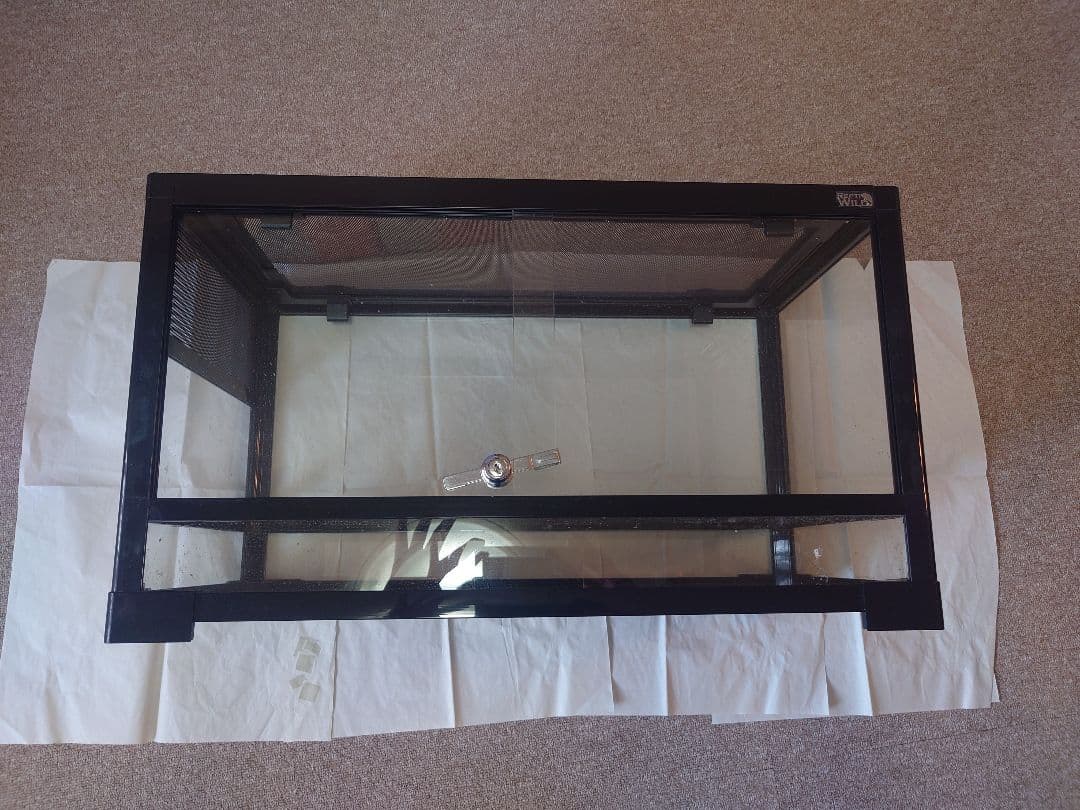 爬虫類 両生類 飼育 ケージ パンテオン　6035　ブラック