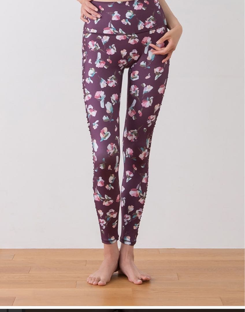 【SUKALA】ローズプリントレギンス　M