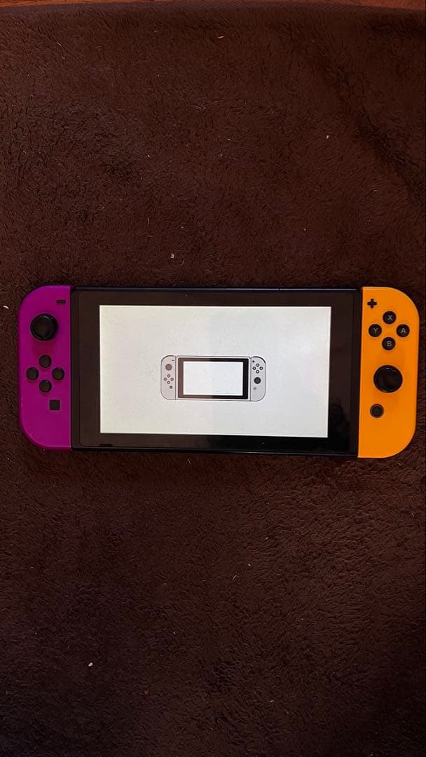 【ジャンク品】Nintendo Switch 本体 紫オレンジ Joy-Con付