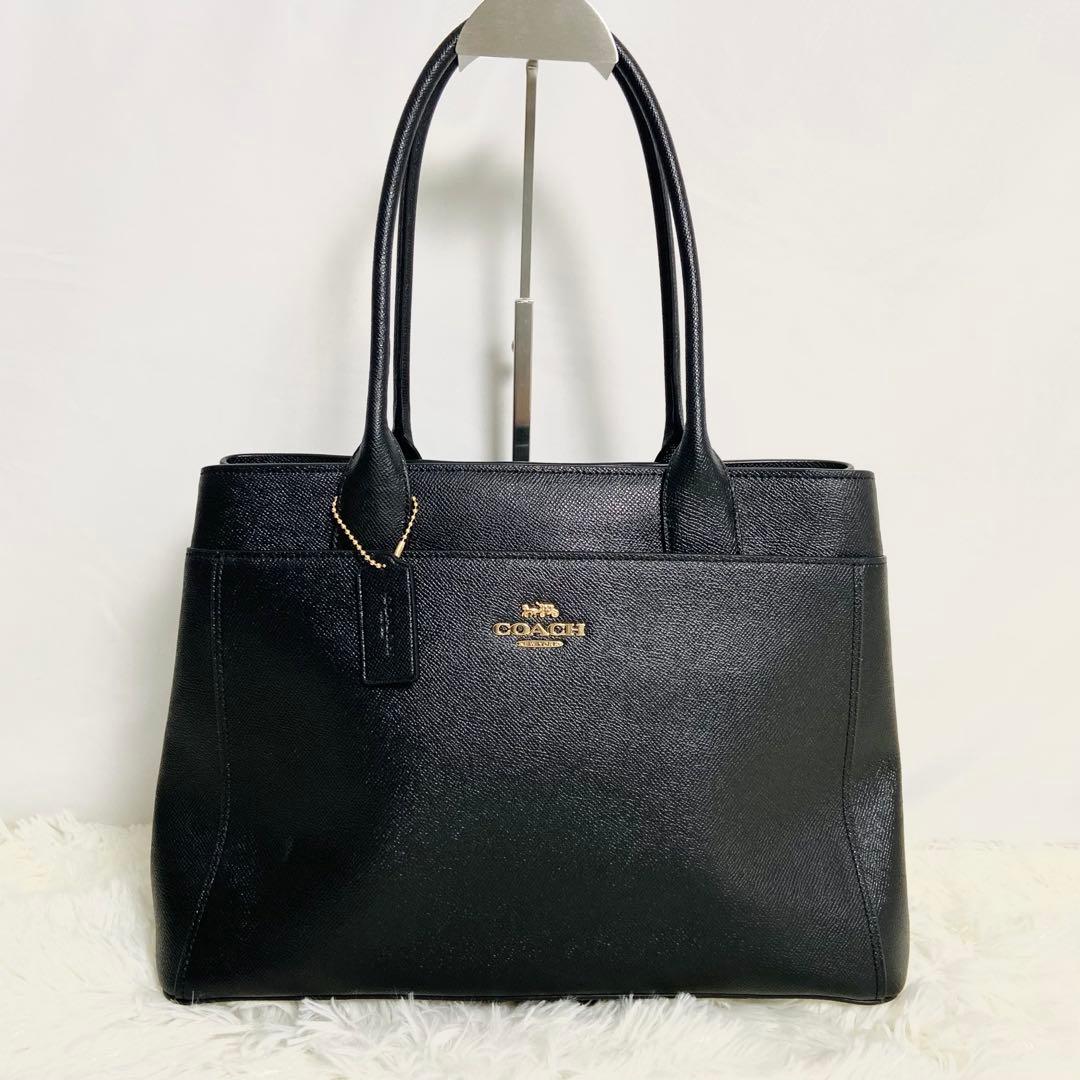 Hazuki　極美品✨ COACH レザー トートバッグ ブラック A4可