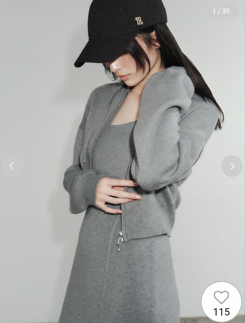 【FRAY I.D】ジップパーカ&キャミワンピースセット