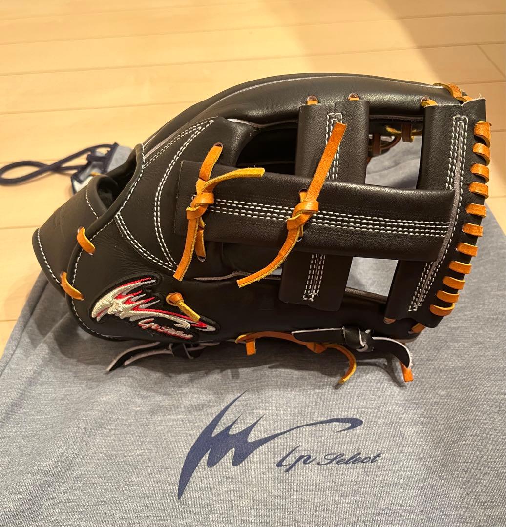 【美品】ipセレクト　軟式　オールラウンダー用　グローブ　黒