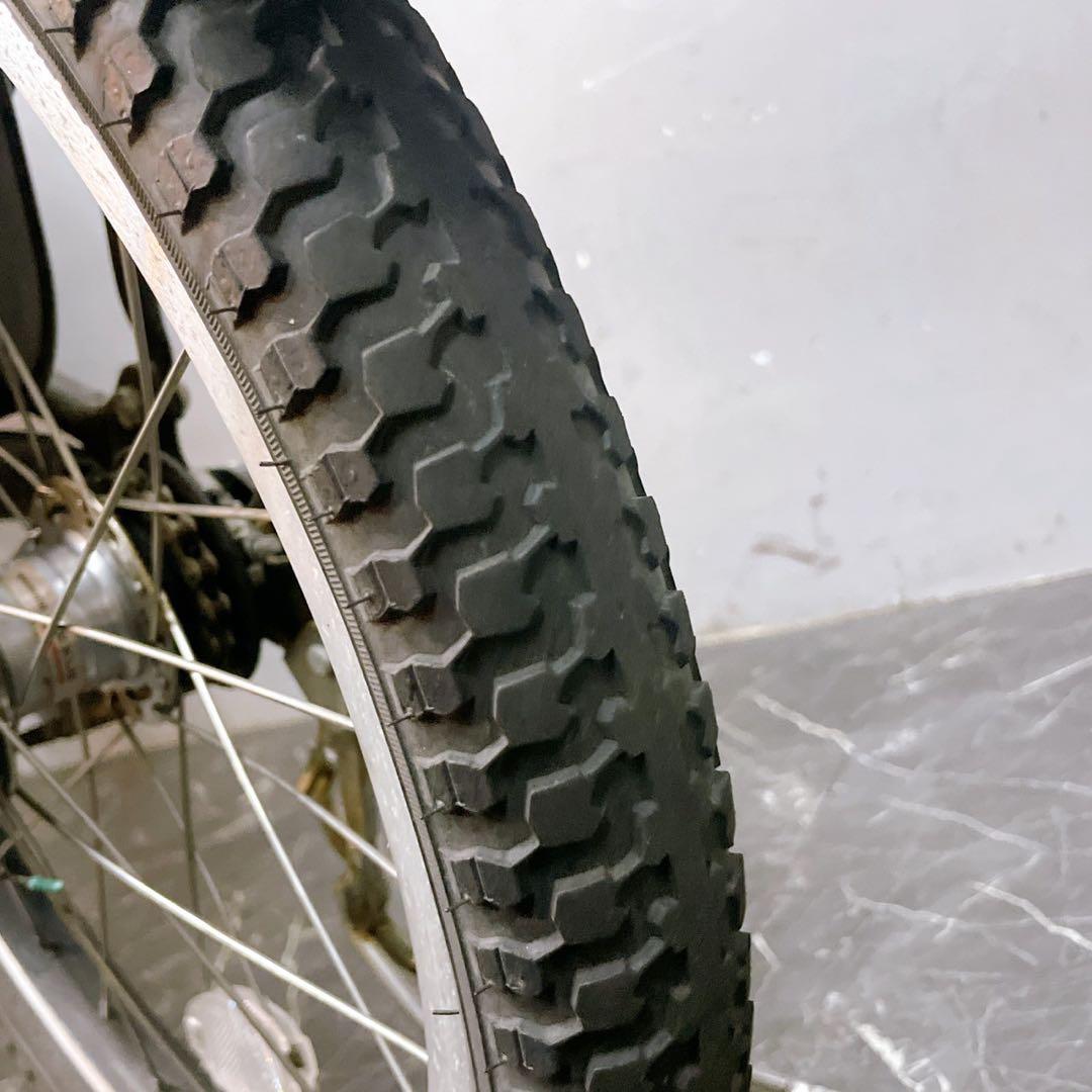 【43】子乗せ電動自転車 ブリヂストン Angelino ブラウン 3人乗り対応