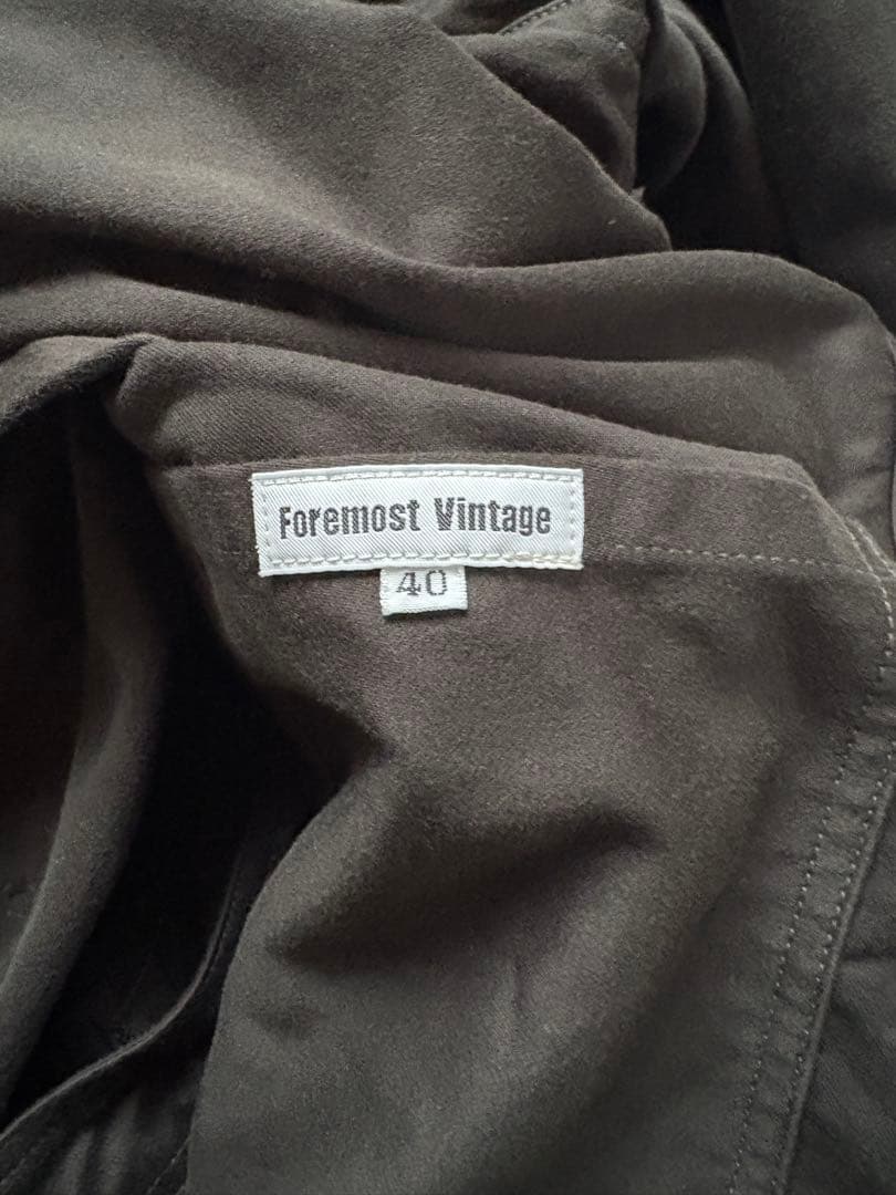 FOREMOST富山ブラックモールスキンジャケット　フォアモスト