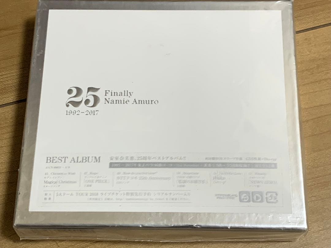 未開封　初回盤　安室奈美恵　25周年　Finally CD+Blu-ray 4枚