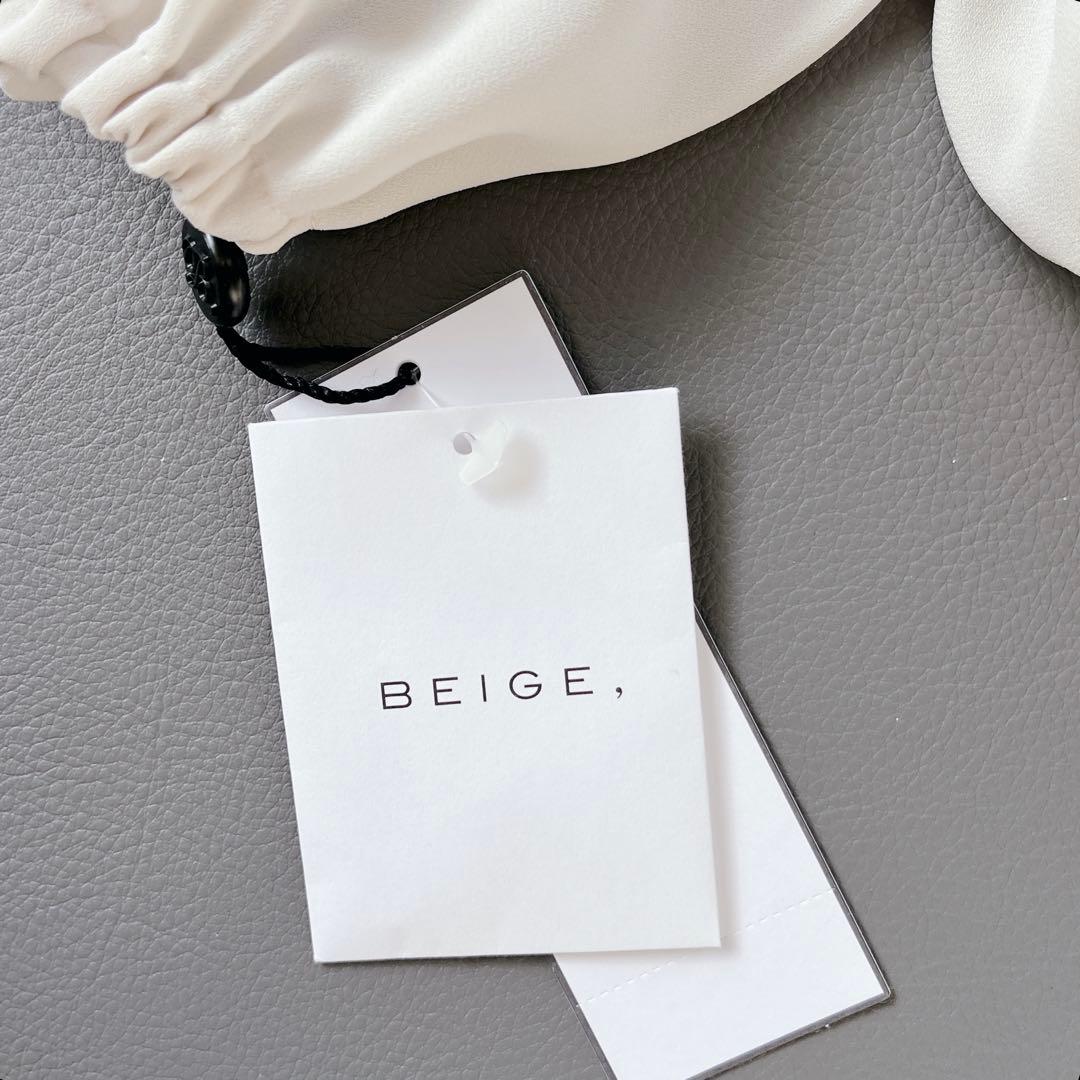 タグ付き✨BEIGE，RHYL ジョーゼット　スタンドカラー　ブラウス