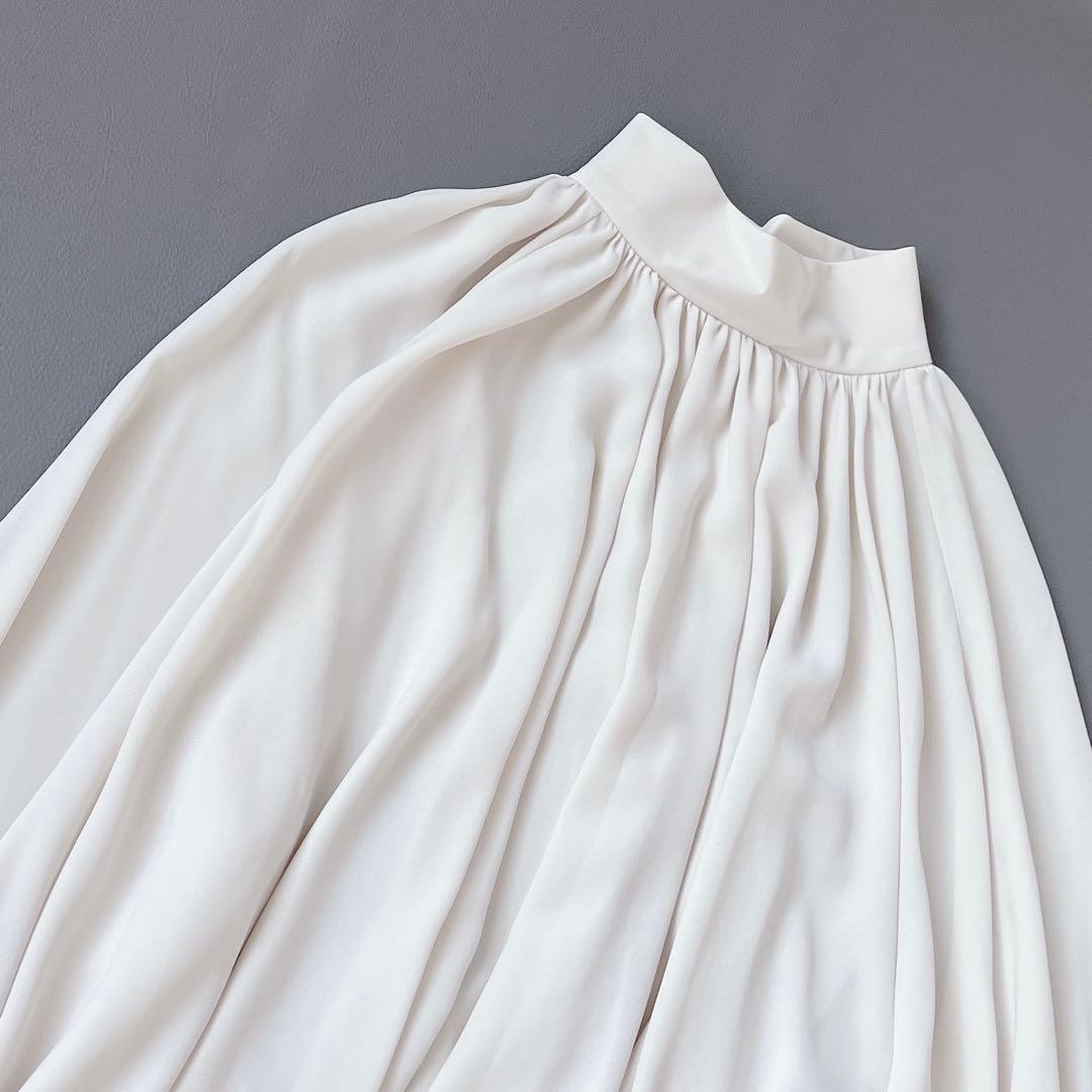 タグ付き✨BEIGE，RHYL ジョーゼット　スタンドカラー　ブラウス