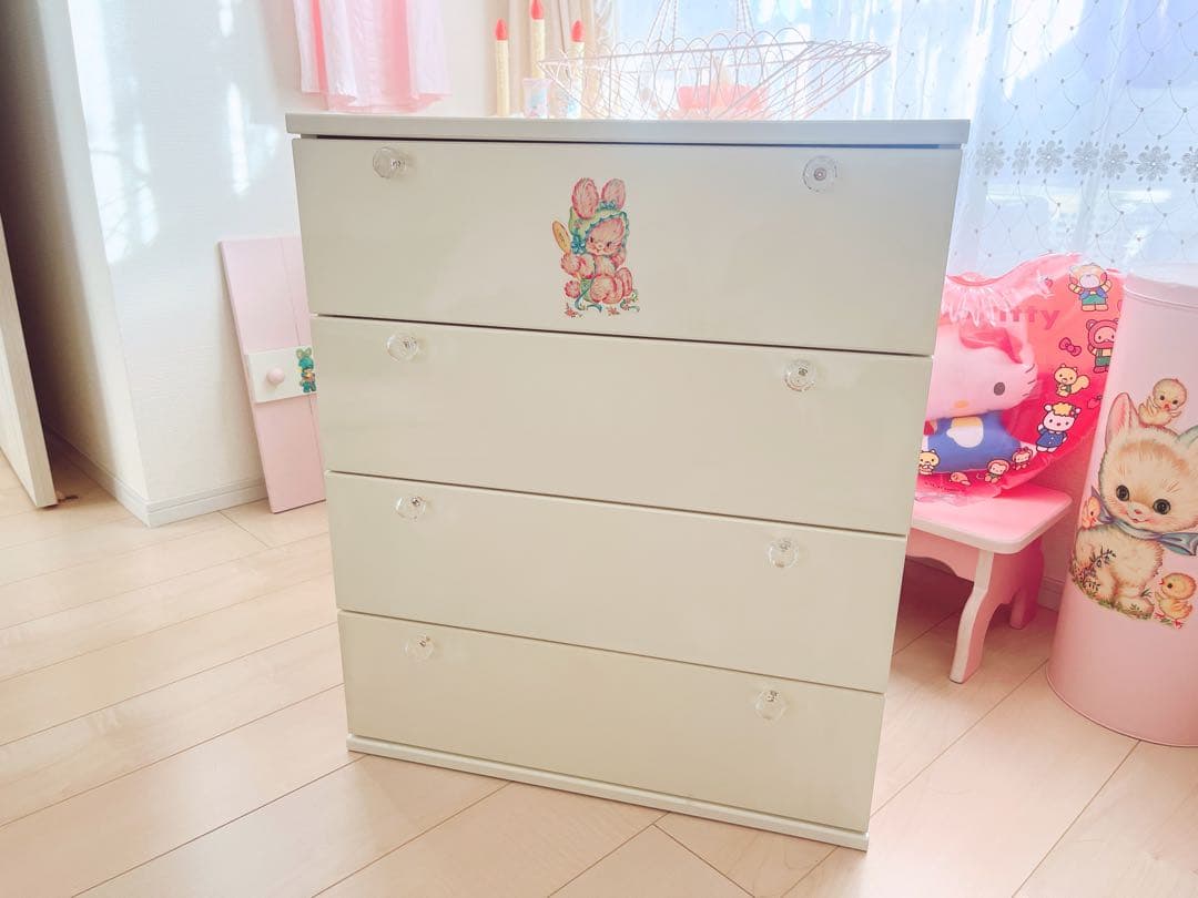 ♡エリカさま専用♡ バニーデカール チェスト 洋服棚 たんす