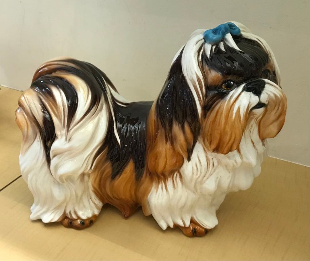 イタリア製　シーズーの置物