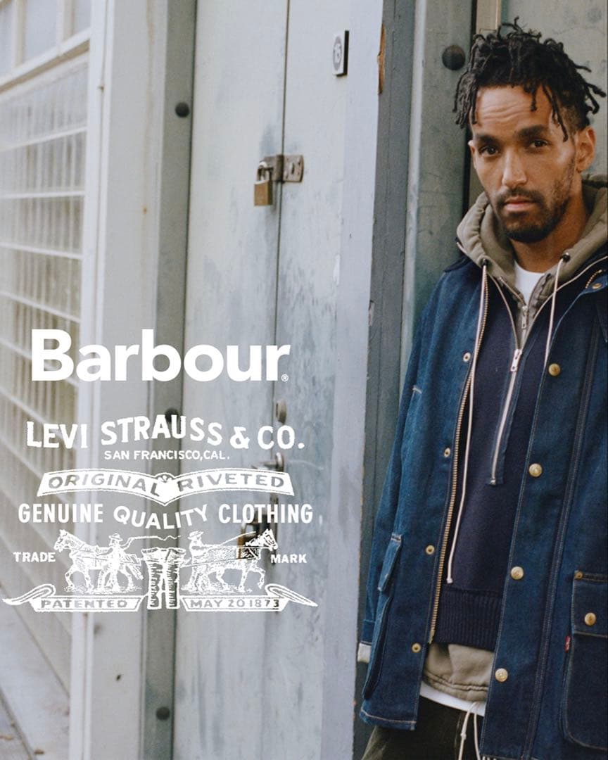 限定コラボ LEVI'S x Barbour Bedale デニムジャケット M