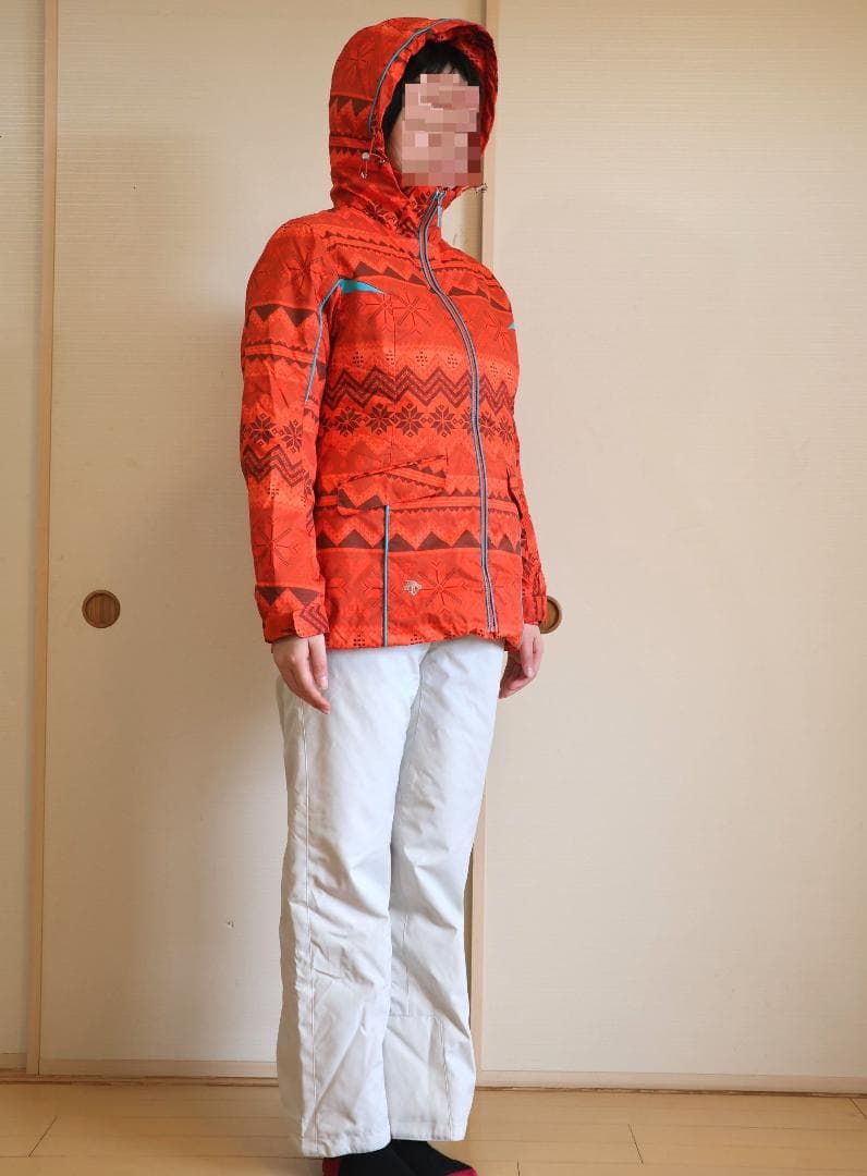 ■美品◆デサント スキーウエア レディース上下セット◆HEAT NAVI
