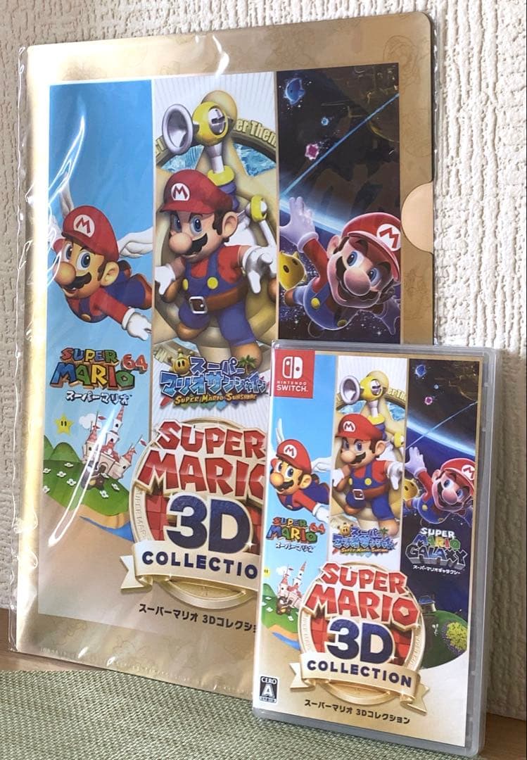 新品未使用 スーパーマリオ3Dコレクション イオン特典クリアファイル付き