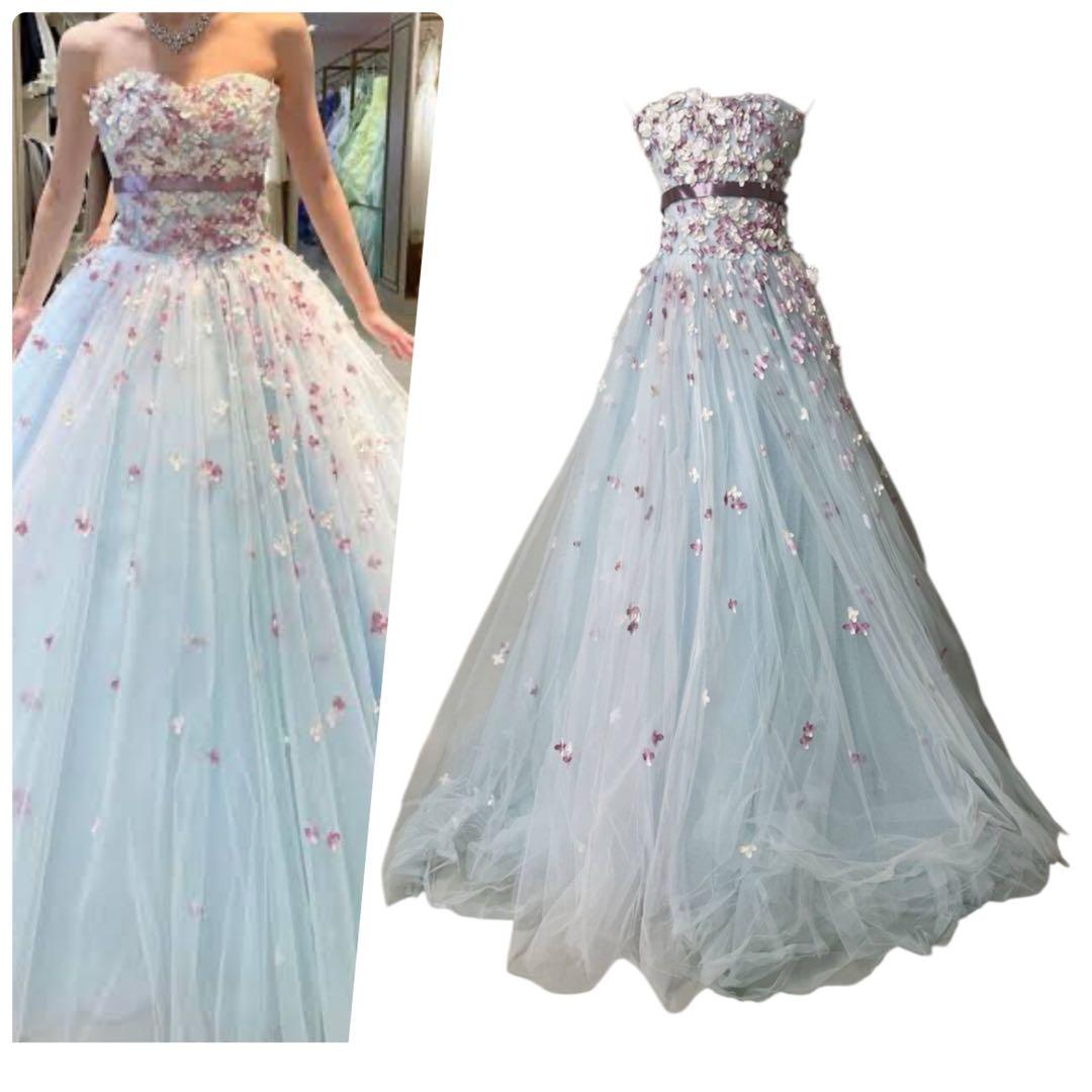 希少✨大人気✨キヨコハタ カラードレス 5〜9号　披露宴 ティファニーブルー