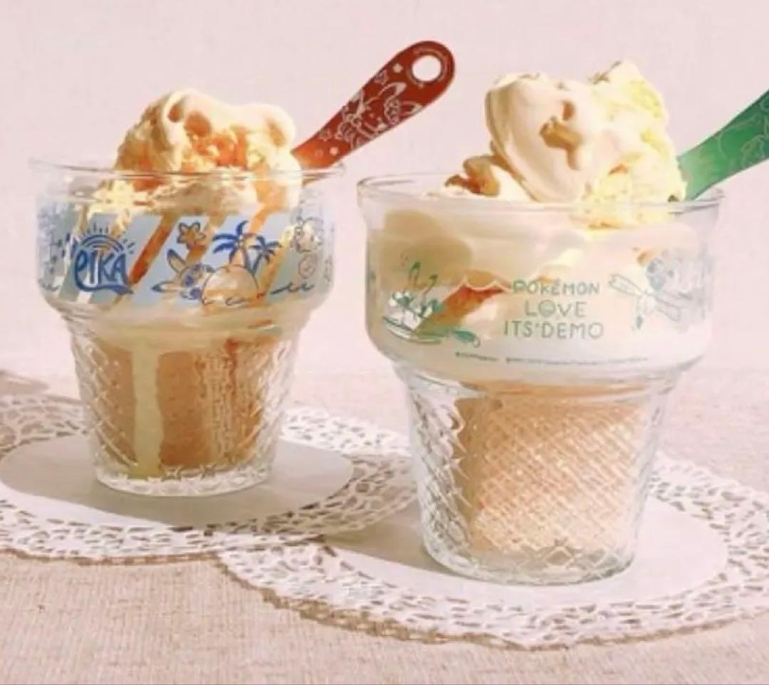 イッツデモ　ポケモン　アイスクリームグラス　スプーン　セット
