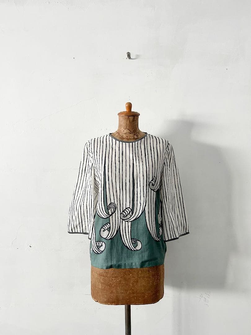 【美品】mina perhonen swing　コットンシルク　ブラウス　限定