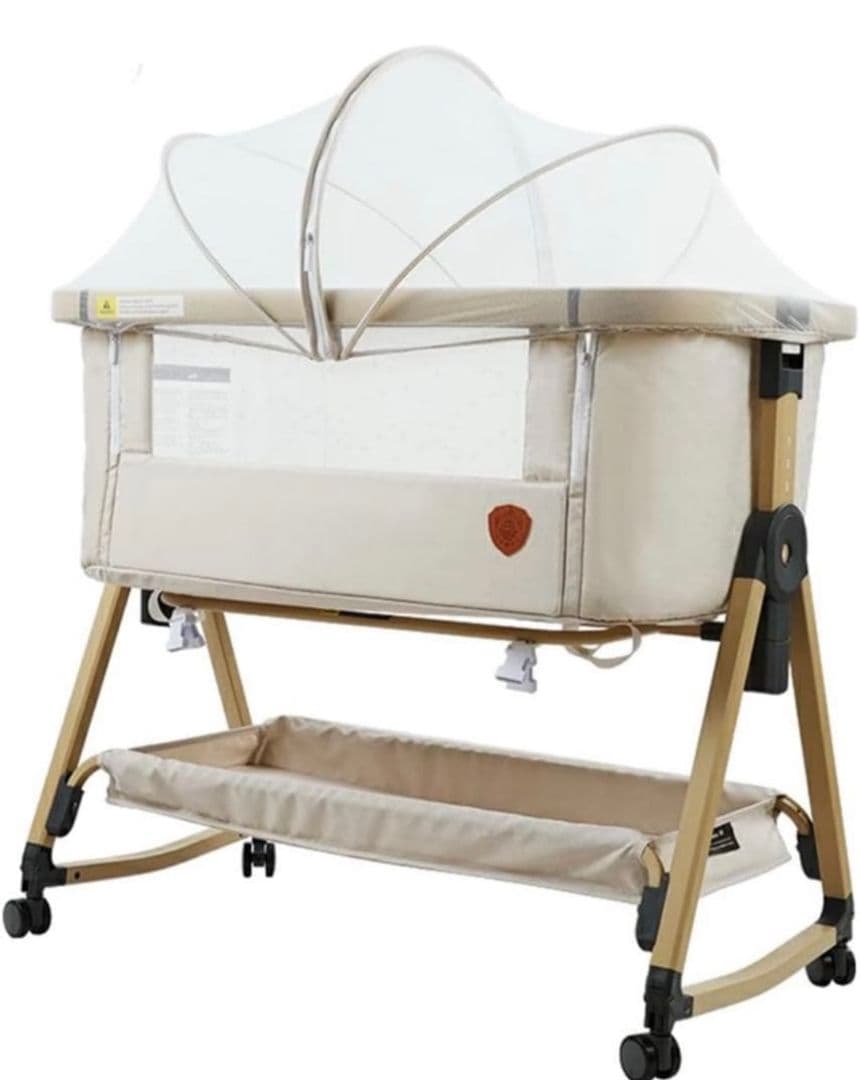 ZOOBLY ベビーベッド 添い寝ベッド 折りたたみ HZDMJ ベージュ
