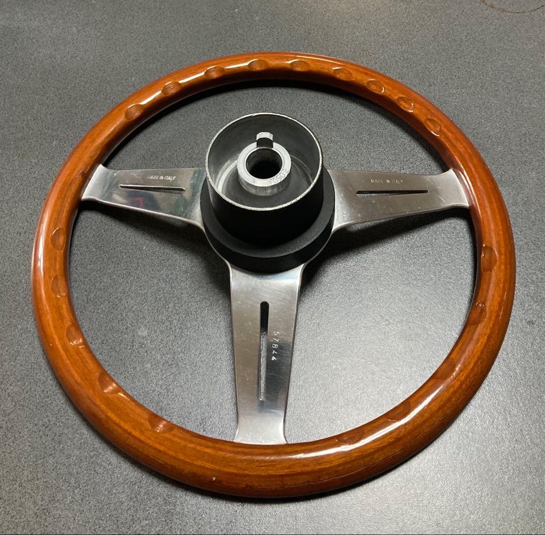 ナルディ　クラッシックウッド　ステアリング　当時物　ボス付き