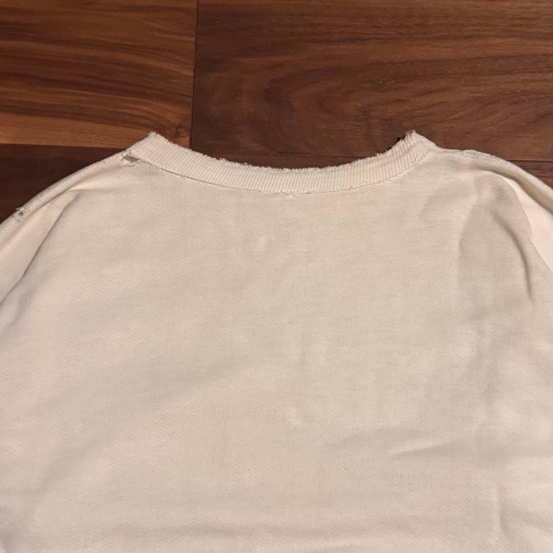 40s 50s ヴィンテージスウェット　白　染み込み