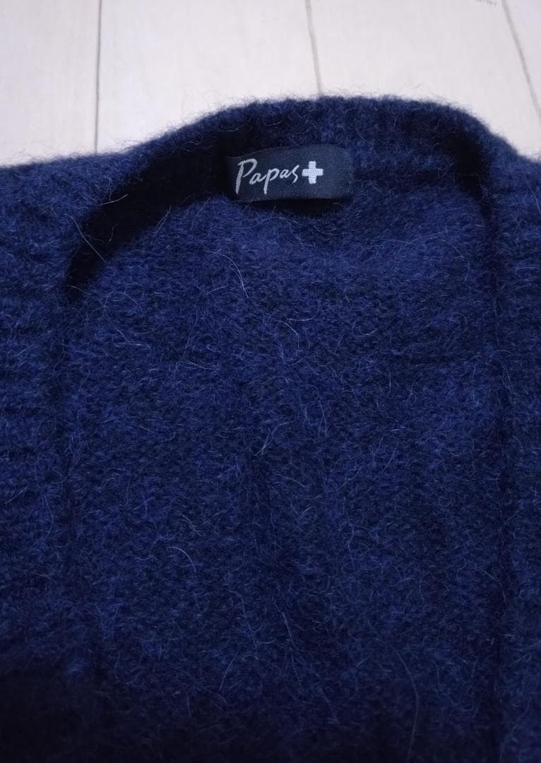 高級素材「アルカパ」+「ヤク」 美品 パパスプラス ベスト Papas+