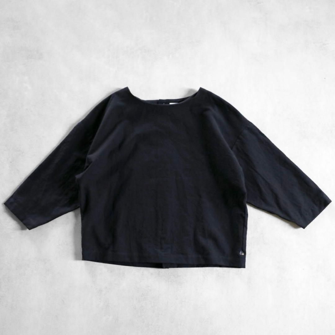 huis 遠州織物　レピアプルオーバ ブラック　U605