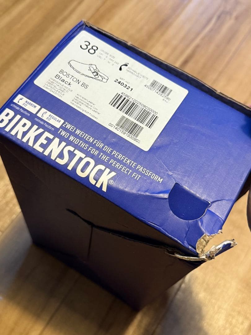 新品 BS Birkenstock ビルケンシュトック サンダル ブラック