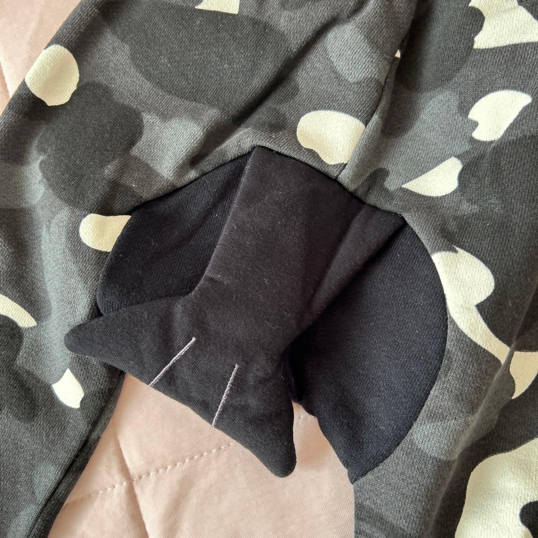 【新品】BAPEKIDS迷彩 サメの口プリント ハーフパンツ80cm 正規品